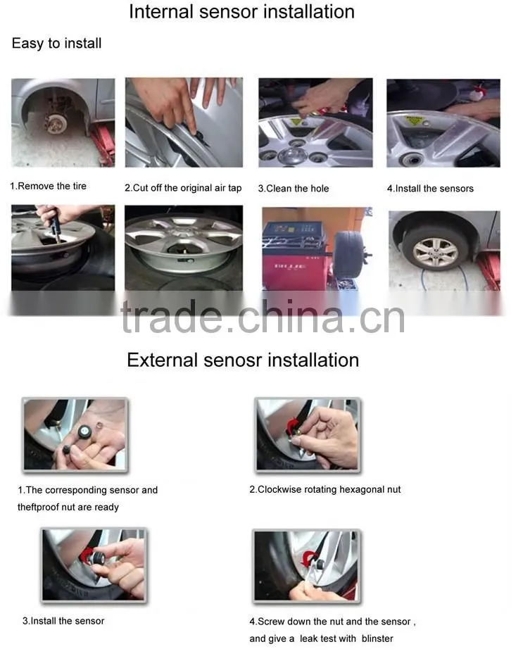 Bluetooth Wireless Car TPMS for Android Phone XY-TP8380i