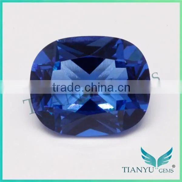 112# cushion burman blue spinel gemstone synthetic diamond