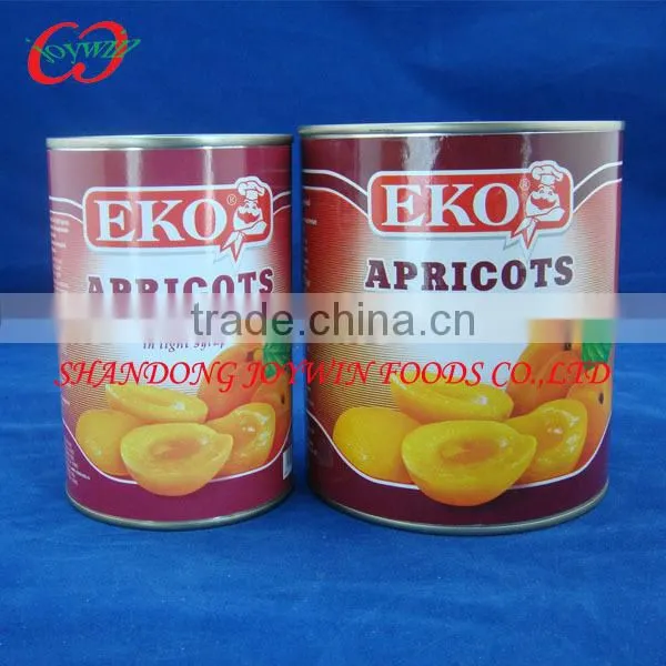 A10 Canned fruit canned apricots in light syrup 3kg