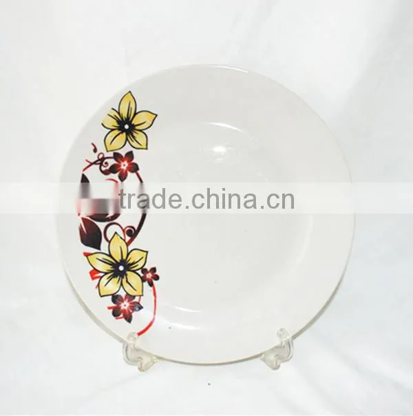 daily used porcelain plates/ceramic dish/porcelain dishes,durable porcelain plate
