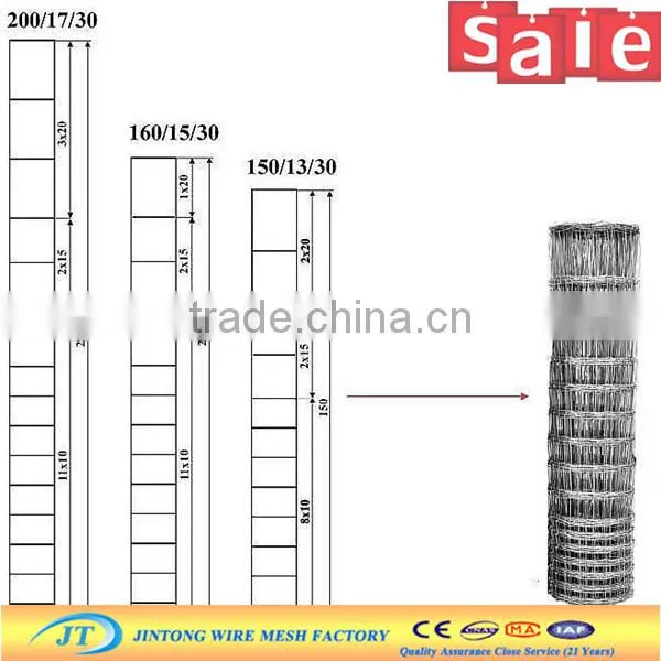 heavy duty galvanized mesh diamond mesh horse fencing from china