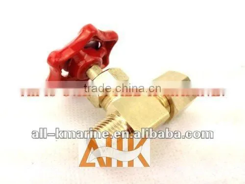 Brass Needle Straight Valves with Ring Joint Nut and Male Thread