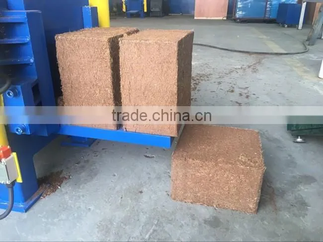 Special design coco peat drying dryer line with baler making coco peat block