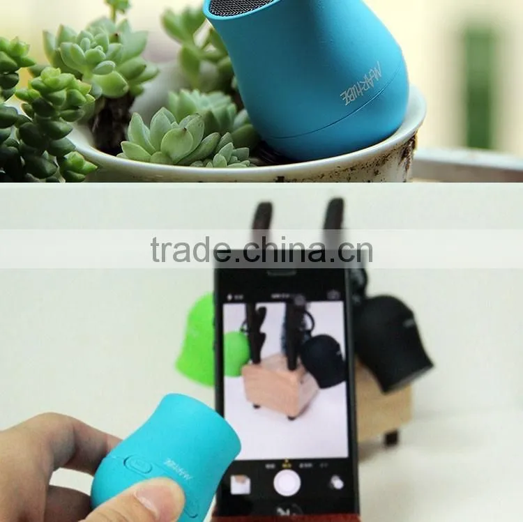 photo music powered amplifier mobile phone sound box mini speaker portable peashooter wireless bluetooth speaker with key chain