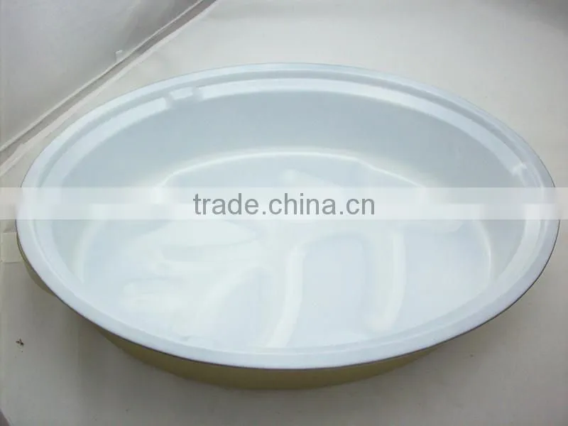 Carbon steel gold fashionable ceramic coating roaster pan