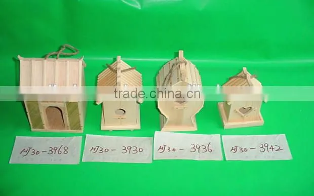 Wholesale High Quality Wooden christmas birdhouse For Sale