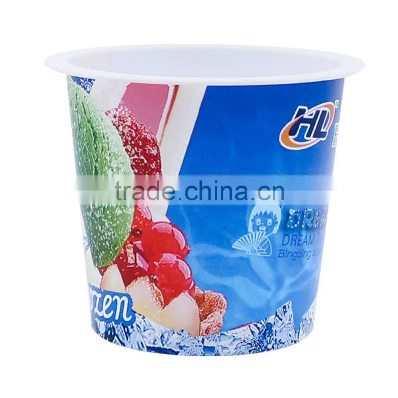 120ML Plastic Material And FDA SGS Certification Yogurt Cup Size, Food Use Easy Open Yogurt Cups