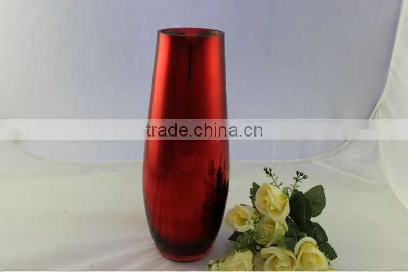 electroplated silver glass vases