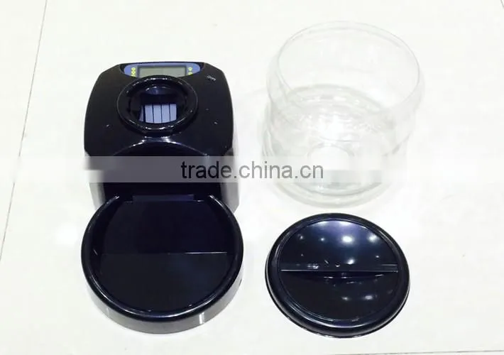 Battery-powered automatic dog food feeder