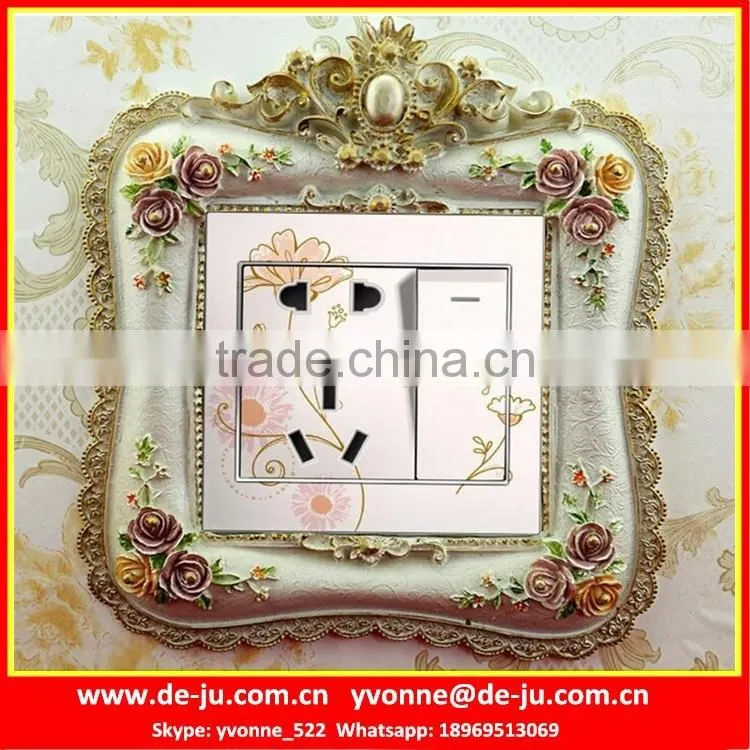 Wedding Decorative Resin Socket Frames Sticker