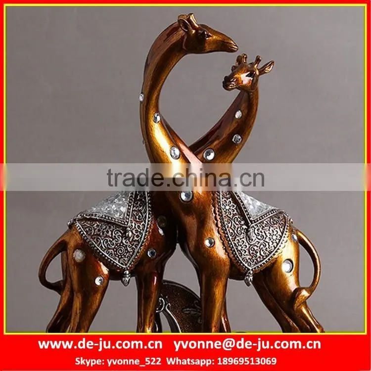 Crystal Tail Peacock Resin Sculpture