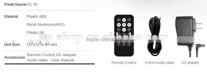 2016 New Arrival Crystal Wireless Multifuction Remote Control Bluetooth Speaker With FM Radio/Night Light/TF Card Supported