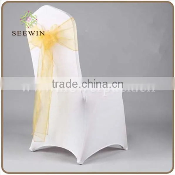 new arrival organza fabric chair wedding belts and sashes