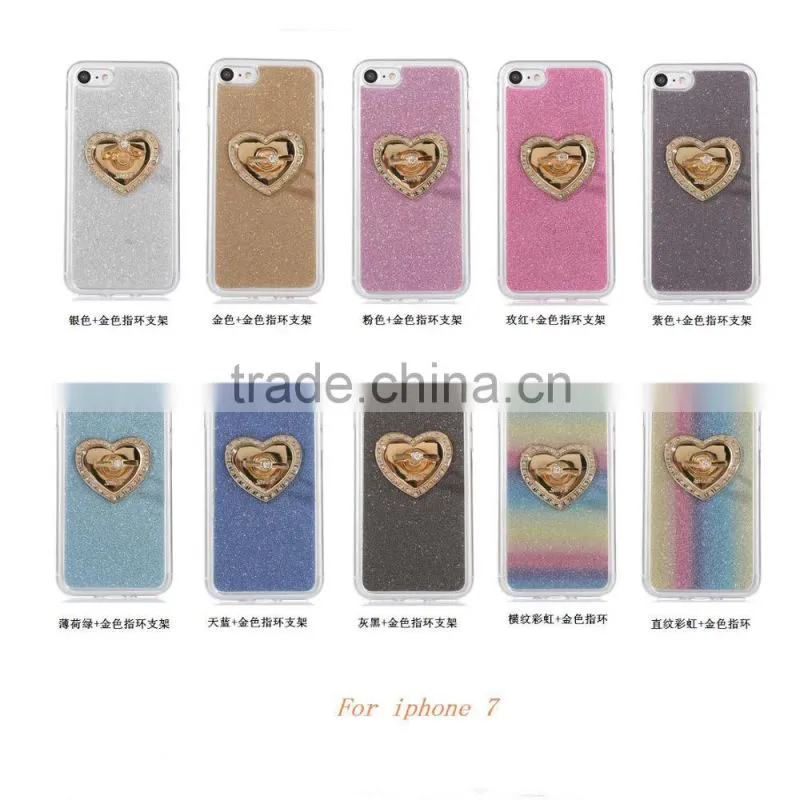 2017 New hot sales high quality diamond Finger holder Phone case for iPhone 7 plus