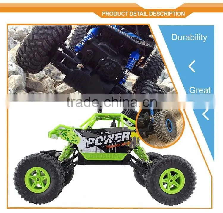 RC Car 2.4G Rock Crawler Car 4 WD Monster Truck 1:18 Off-Road Vehicle