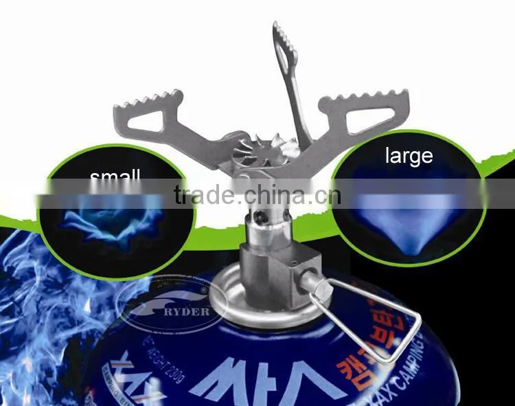 Ultralight Mini Titanium Camping Gas Stove Butane Burner for Backpacking