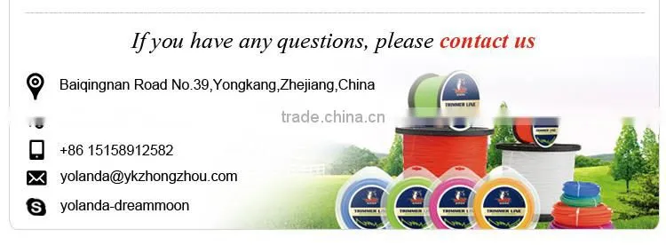 Nylon brush cutter professional trimmer line Indentation line