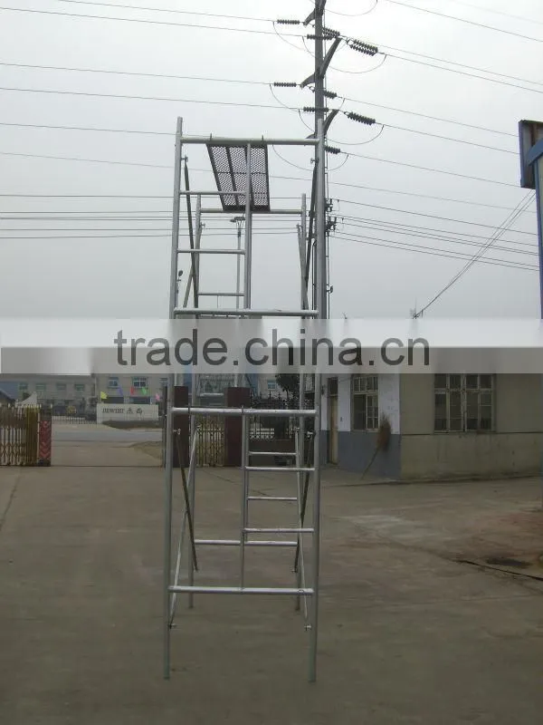 Galvanized 1700X1219MM Metal Frame Portable Scaffolding