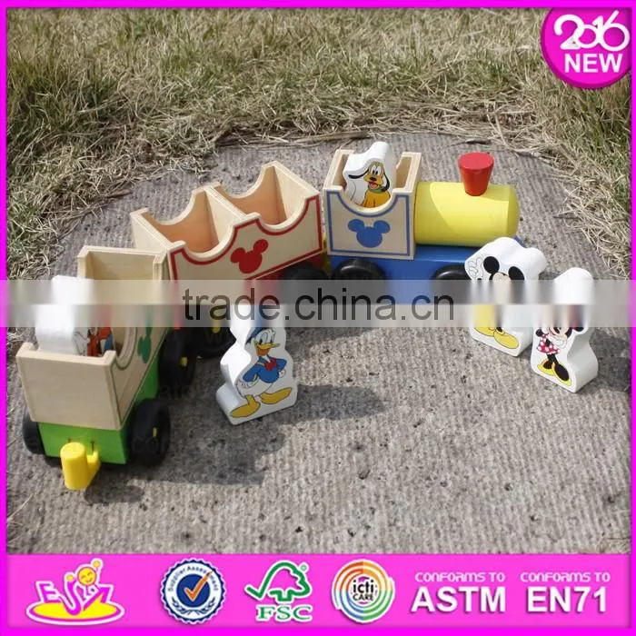2016 wholesale fashion kids wooden chicken toy W05B147