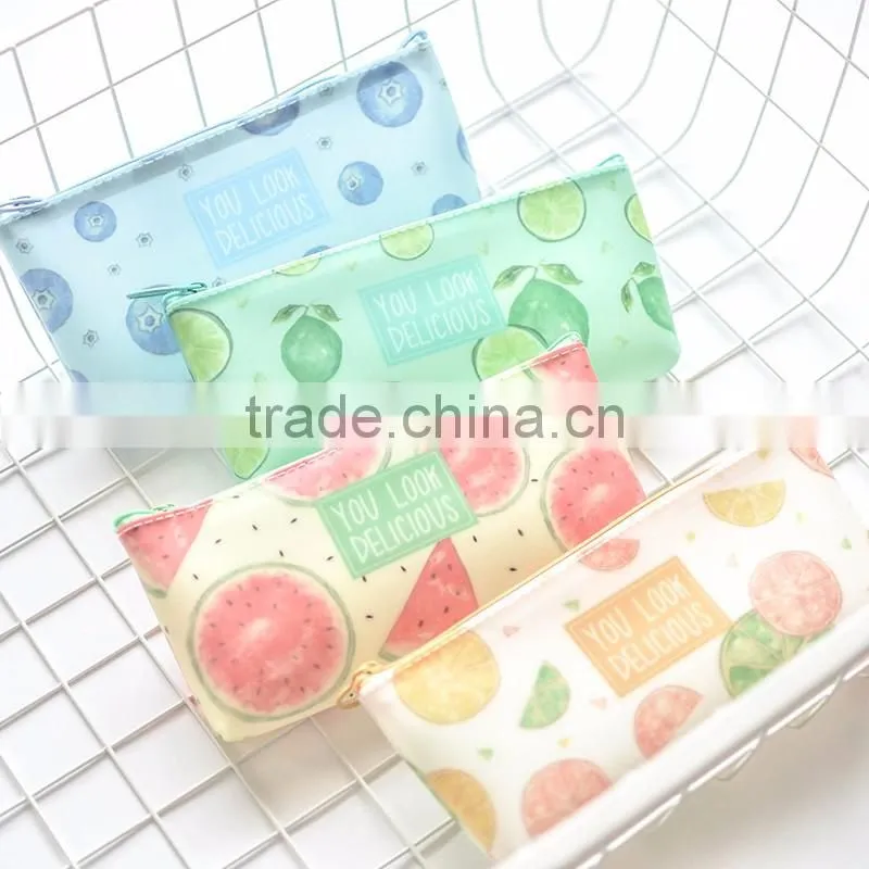 Most weclomed simple carton new style children pencil case for gift