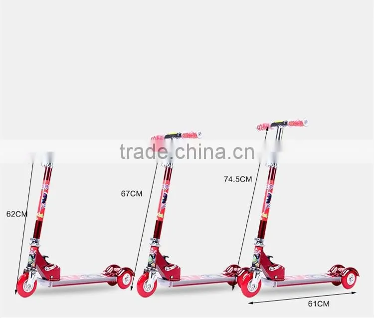 popular 2 Wheels kick Scooter with super flashing light and music for kids and teenagers
