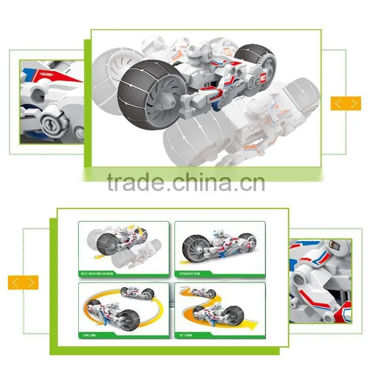 Hot selling DIY toys assembled salt water power mini baby motorcycle toys