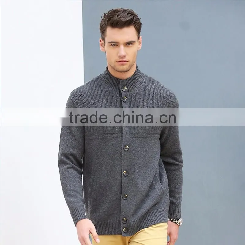 Hot selling products 2016 winter men cardigan sweater