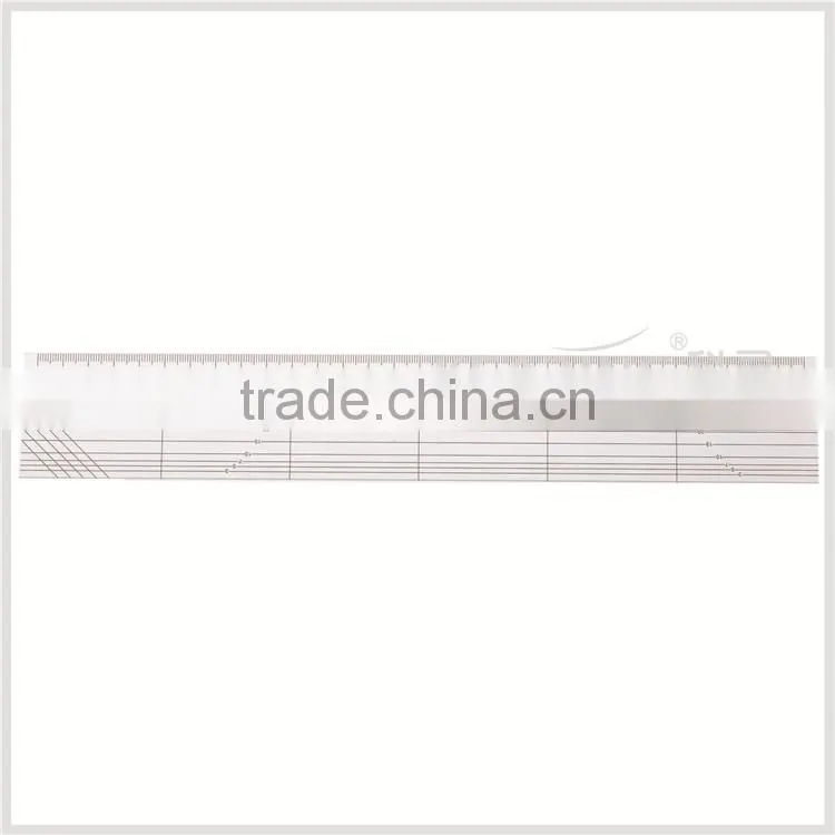 Kearing Flexible 5*30cm Sandwich Line Prinring Patchwork Quilting Ruler Plastic for Fashion Designing #W5151