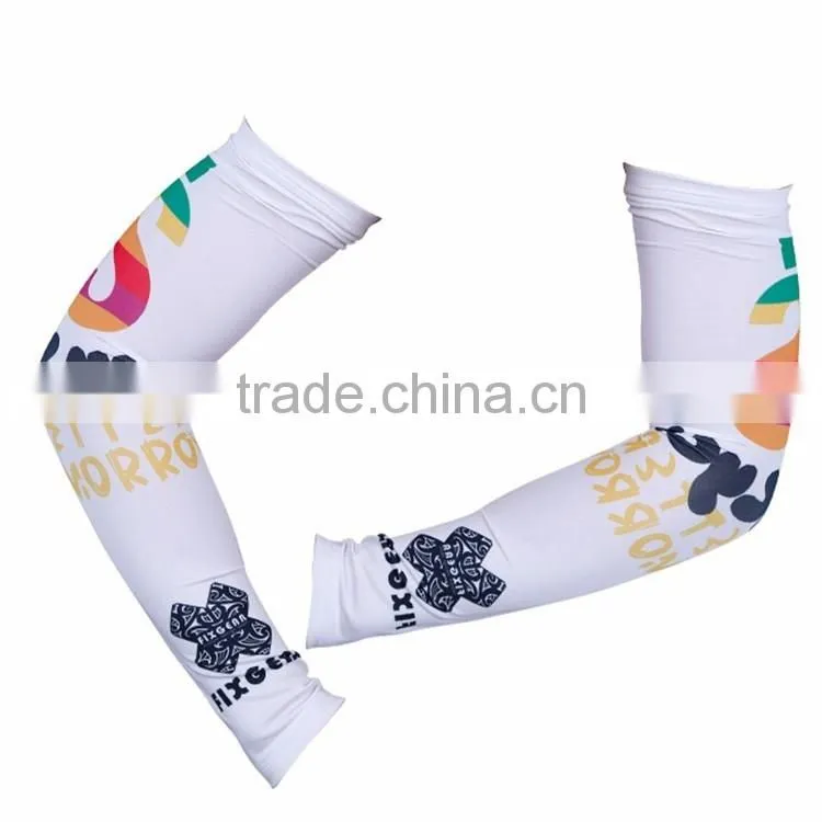 High quality custom printed lycra arm sleeve for sports