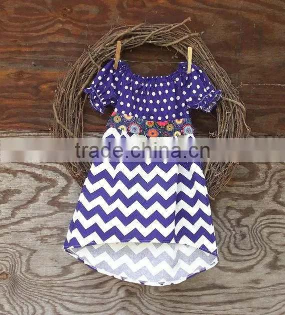 Hot Sale Baby Girls stripe Dress With printed Children's Boutique Clothes Toddler Girls Peasant Dress For Summer Clothes DR6828
