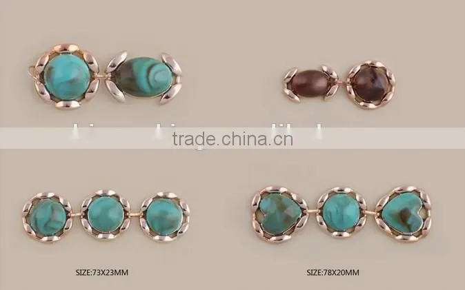 Zinc alloy jewelry decoration for clothing shoes bags gold garment bags shoes accessories