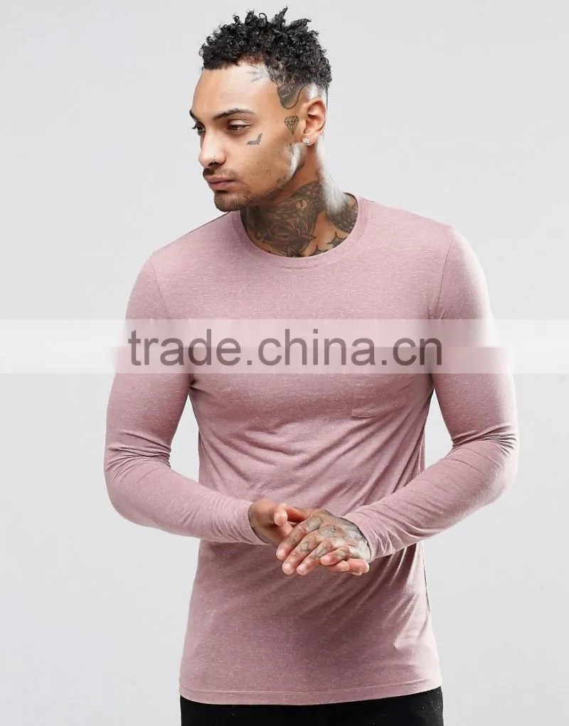 latest muscle t shirt tight fit t shirt blank t shirt with pocket