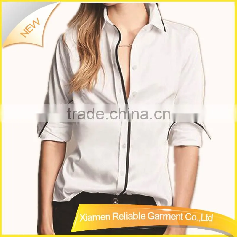 White blank custom shirt body fit shirts
