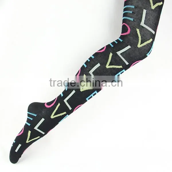 Wholesale women sports tights with custom pattern