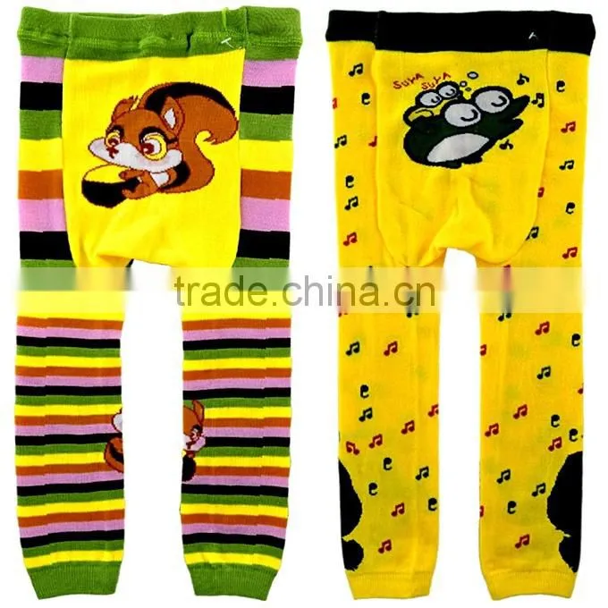 New Arrival Kids Leggings Bright Color Part Children Knitted Pants For Party Baby Pants SC40822-19