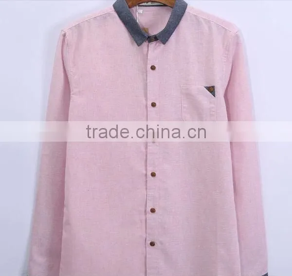 pointed collar spandex fabric mens shirt dress shirt