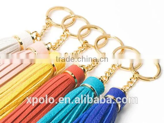 2014 fashion real leather piece handbag keychain/leather handbag handle