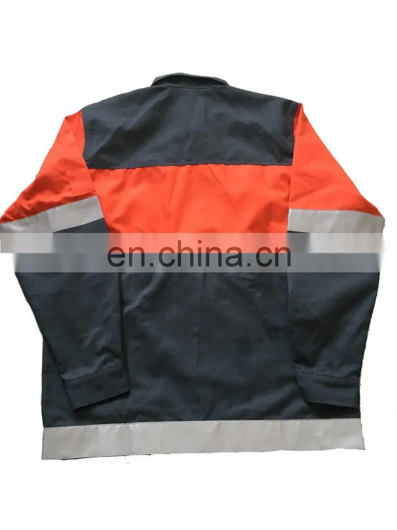 Men's oil refinery flame retardant oil resistant safaty work wear with FR reflector