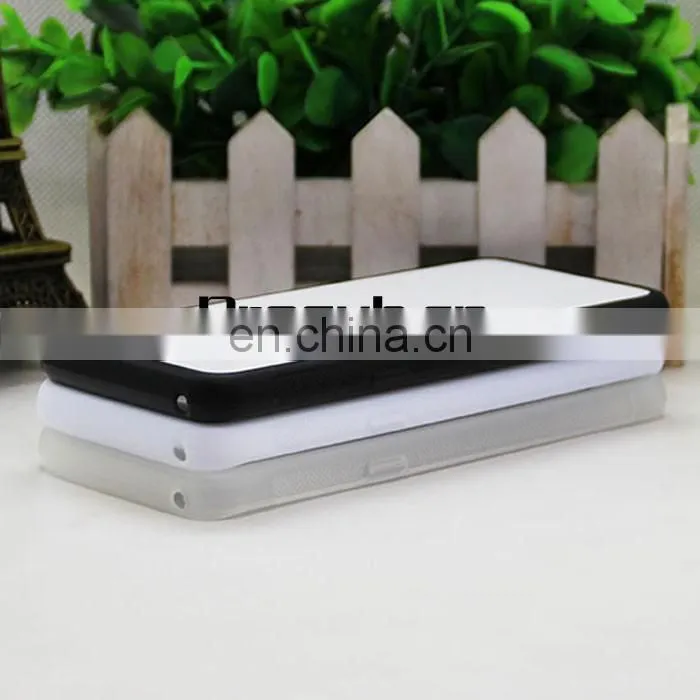 2d sublimation heat transfer PC +TPU silicon blank cell phone case with metal sheet for Prosub-Samsung S8