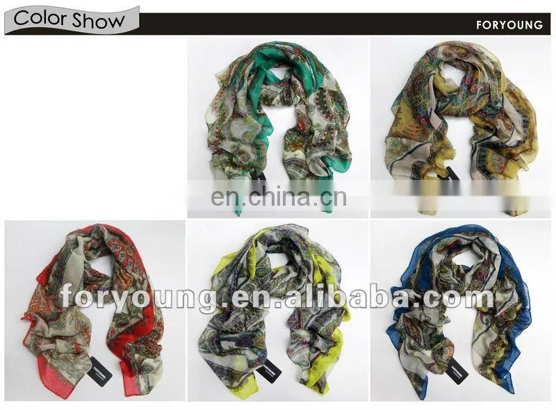 latest fashion paisley shawl