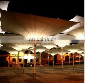 LED beach tulip umbrellas, Yellow square Outdoor umbrellas for customized