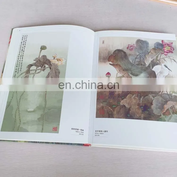 Customized perfect binding hardcover book matt printing album with cheap price