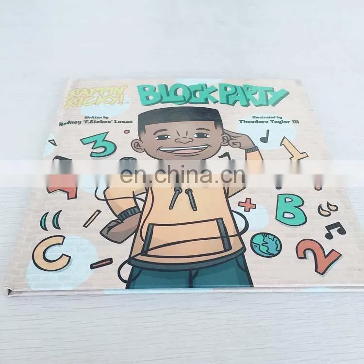 Cheap custom colorful art paper hardcover book printing english hardcover story book