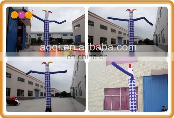 top quality cheap inflatable air dancer slim clown inflatable toy for promotion
