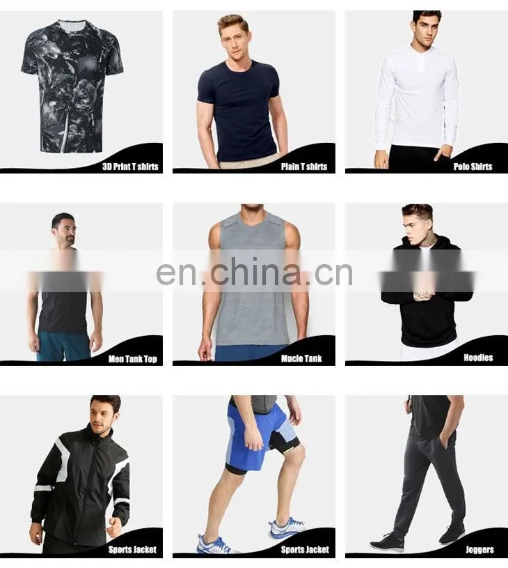 Polyester / elastane stretch workout compression wear sports men long sleeve t shirts