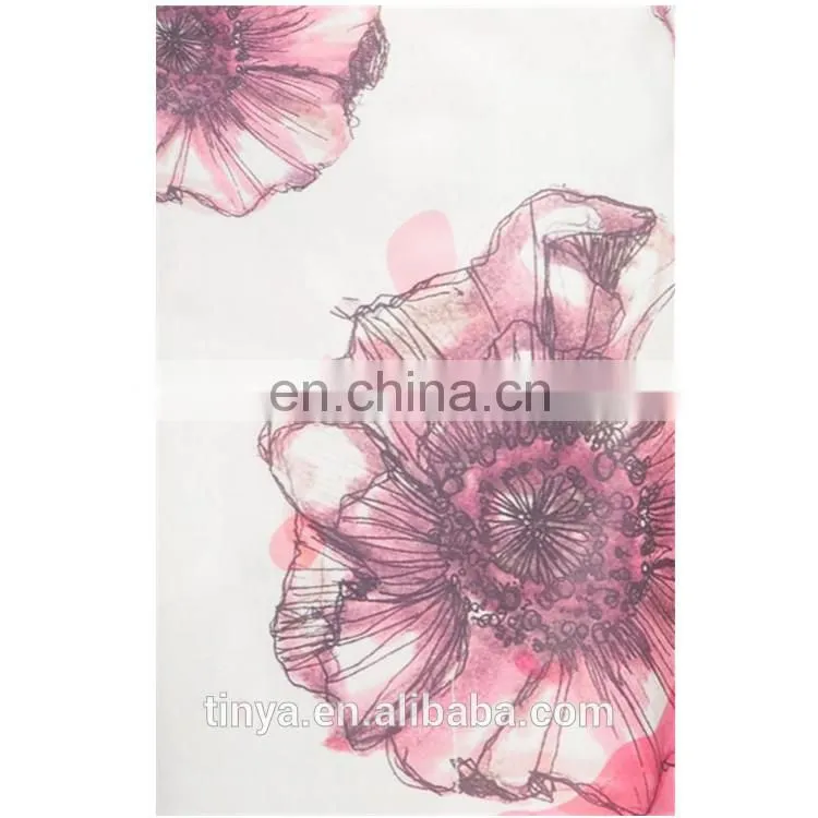 2017 Latest Fashion Chiffon Elegant Long Sleeve Flower Printed baju kurung malaysia modern