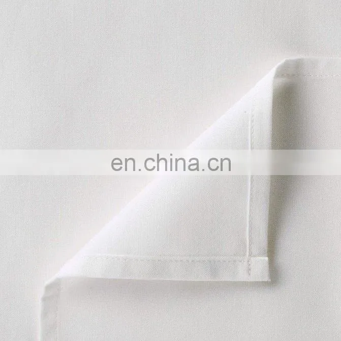 white hotel poly cotton satin bed sheet flat sheet