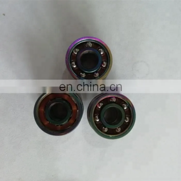 deep groove ball bearing abec-7 608-2rs colorful skateboard bearing