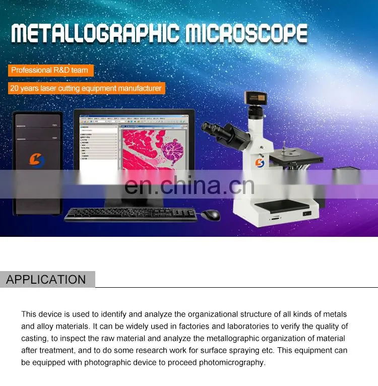 4XB Low Price Binocular Inverted Metallographic Microscope from China
