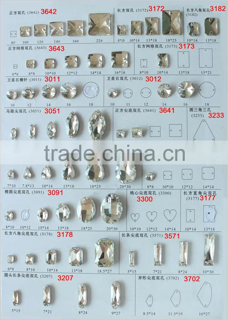 1223 Bulk Price Round flatback sew on crystal rhinestones for Clothing